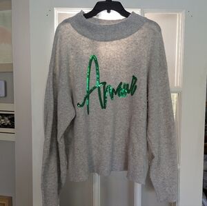 A New Day Textured Gray Knit Sweater | Women’s XL | Cozy Stretch Pullover